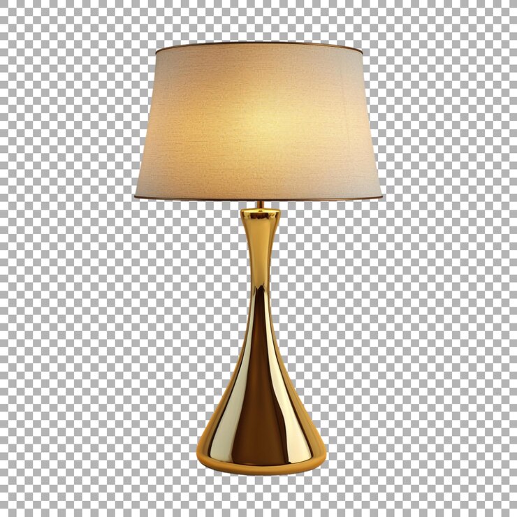 PSD lámpara de luz de dormitorio png en fondo transparente generada por ai