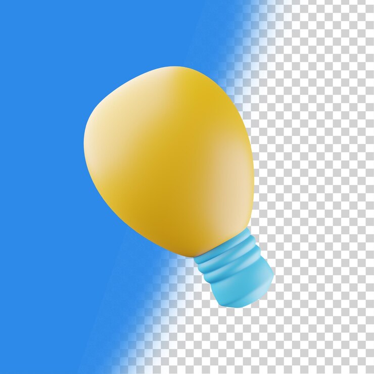 PSD lámpara de luz modelo 3d