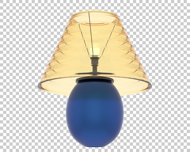 PSD lámpara de noche sobre fondo transparente ilustración de renderizado 3d