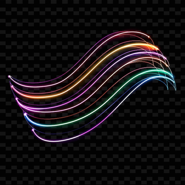 Lámparas de neón LED de colores con cables negros de color Rgb curvados Le Neon Luz LED de fondo decorativo