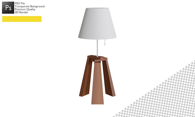 lampe basse poly 3d