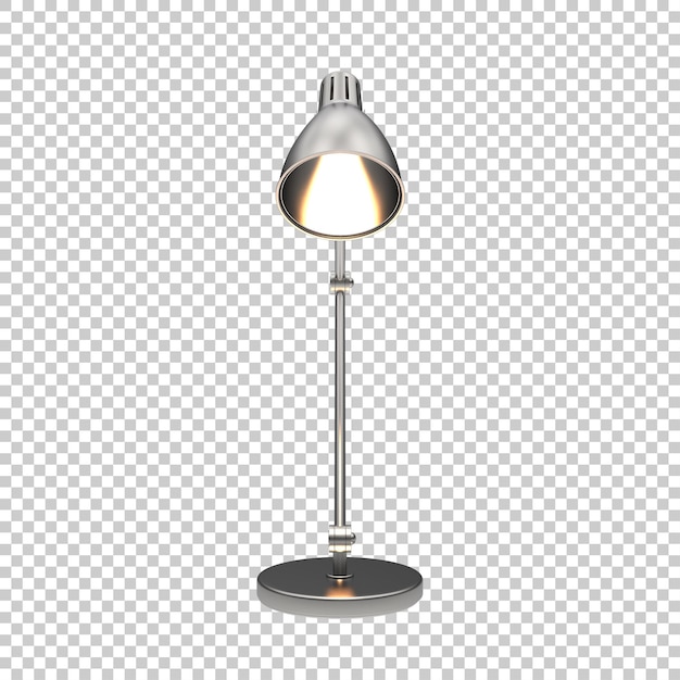 Lampe De Bureau Moderne Sur Fond Transparent Illustration De Rendu 3d