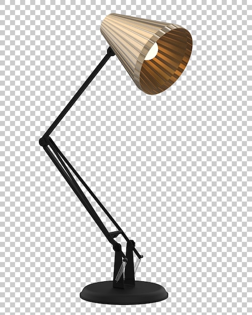 PSD une lampe de bureau moderne isolée sur un fond transparent illustration de rendu 3d