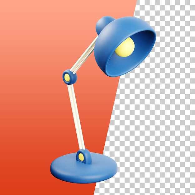 PSD lampe de bureau rendu 3d illustration