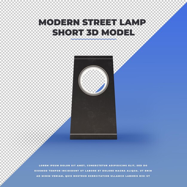 Lampe Courte De Rue Moderne