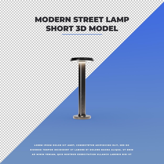 Lampe Courte De Rue Moderne