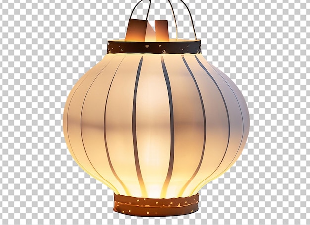 Une Lampe Délicate Avec Une Ombre De Lanterne En Papier