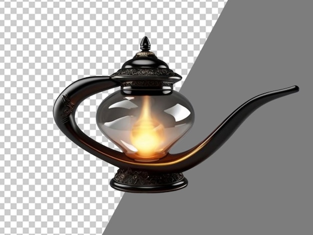 Une Lampe Magique Noire.