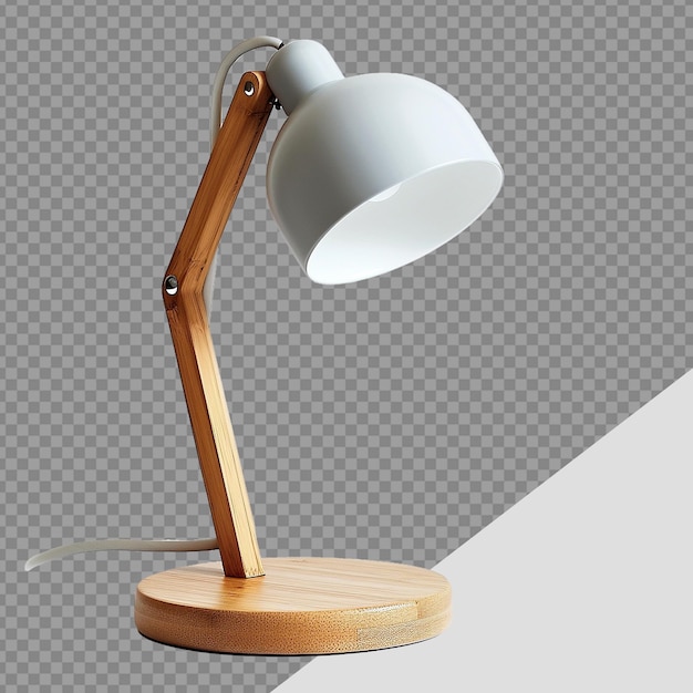 PSD la lampe moderne est isolée sur un fond transparent.