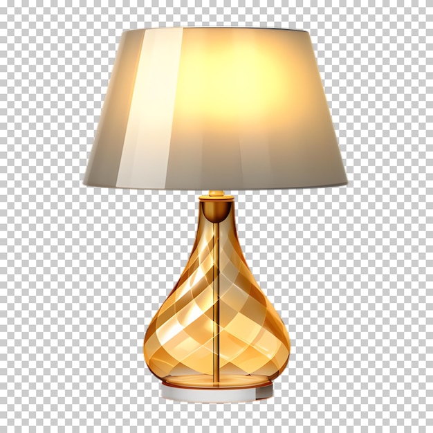 PSD lampe moderne isolée sur un fond transparent