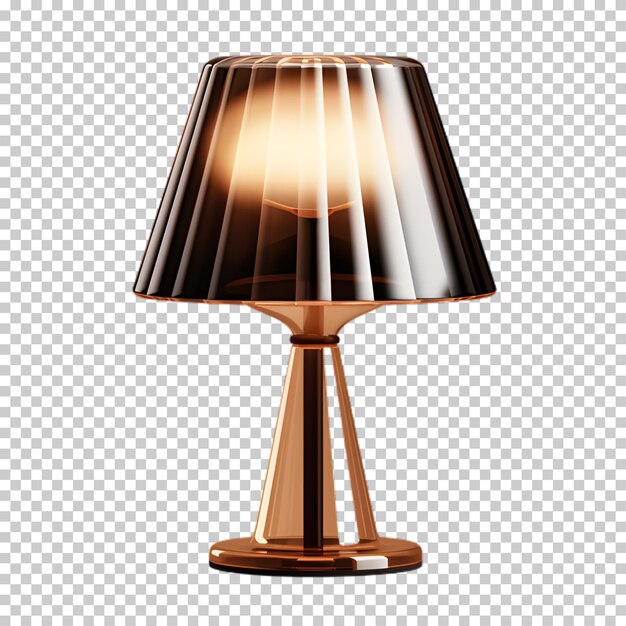 PSD lampe moderne isolée sur un fond transparent