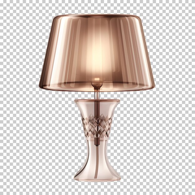 PSD lampe moderne isolée sur un fond transparent