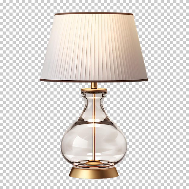 PSD lampe moderne isolée sur un fond transparent