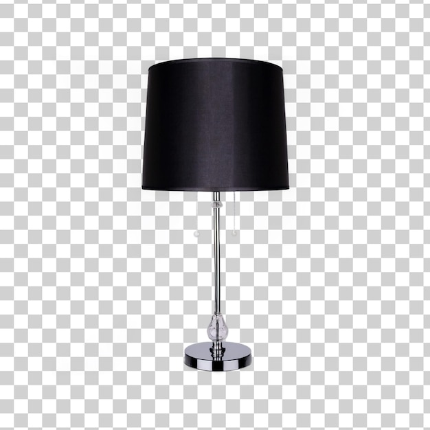 Une lampe de table moderne isolée sur un fond transparent Un éclairage élégant