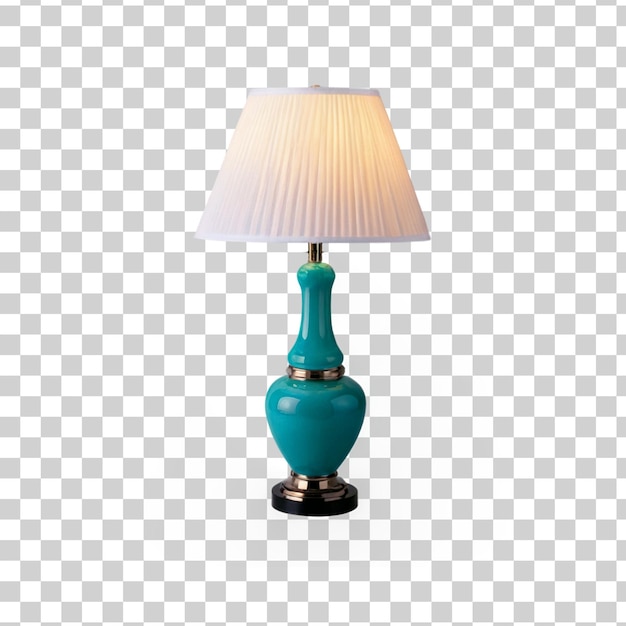 Une lampe de table moderne isolée sur un fond transparent Un éclairage élégant