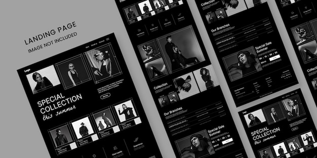 Landing Page Design for Special Summer Fashion Collection