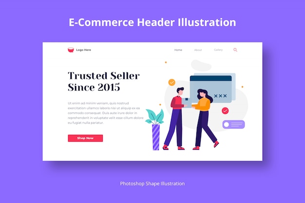 Landing Page Website Abbildung