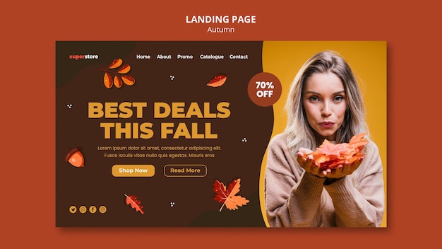 Landingpage für den herbst-sommer-sale