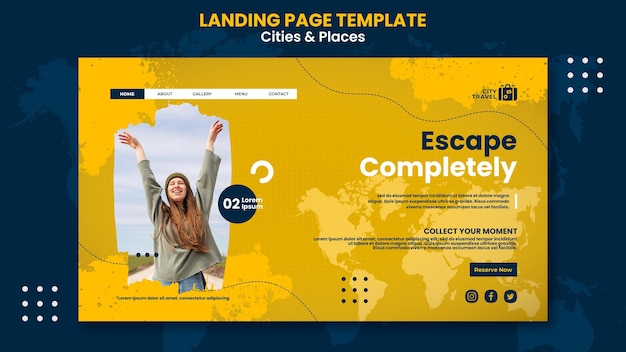 Landingpage für städte und orte