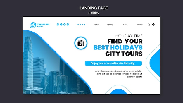 Landingpage für Städtereisen