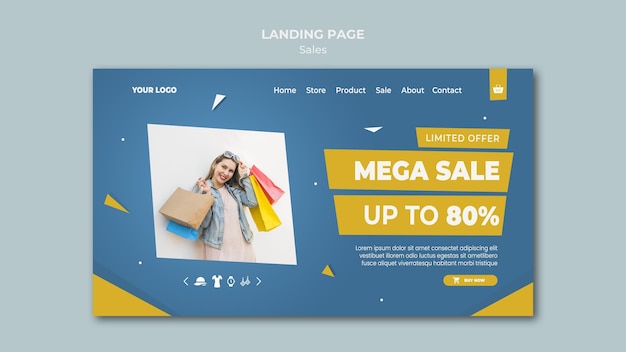 Landingpage-Vorlage für den Einzelhandel