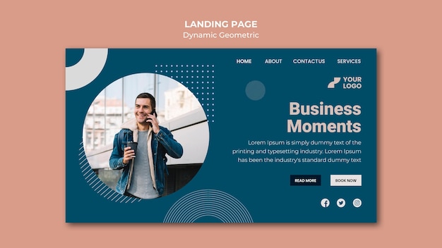 Landingpage-Vorlage für Geschäftsanzeigen