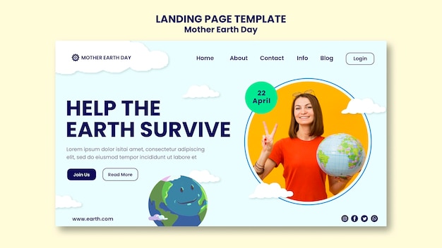 PSD landingpage zum muttertag