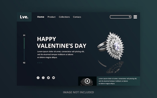 Landingpage zum valentinstag