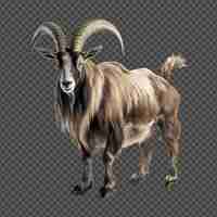 PSD landrace_goat isolado em fundo transparente