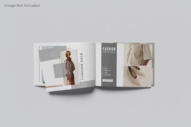 Landscape magazine broschüre mock-up