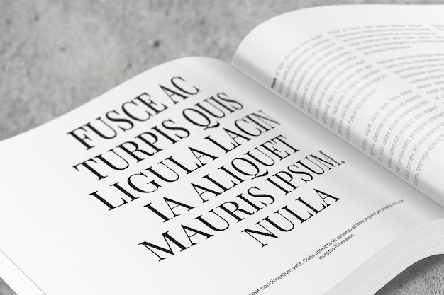 Landscape Magazine o Brochure Mockup