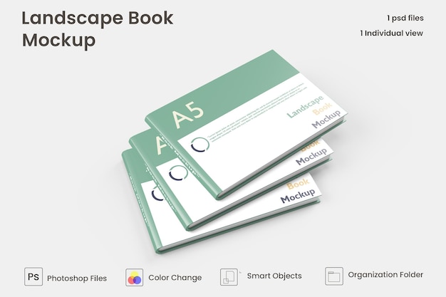 Landschaftsbuch premium psd