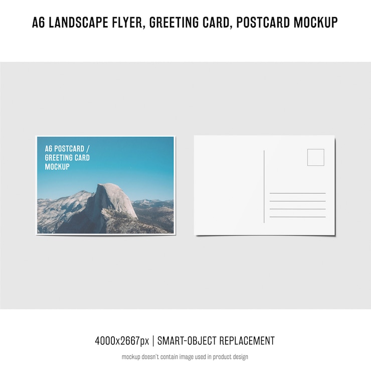 PSD landschaftsflieger, postkarte, grußkartenmodell