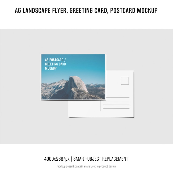 PSD landschaftsflieger, postkarte, grußkartenmodell