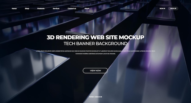 Landungsseitenvorlage mit 3D-Rendering-Digitaltechnologie isometrisches Konzept