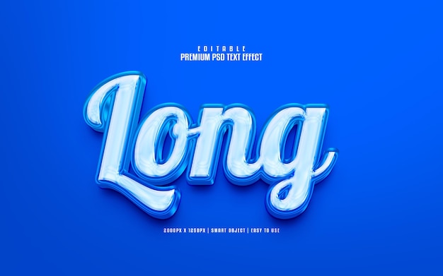 Lang bearbeitbarer Premium-PSD-Texteffekt