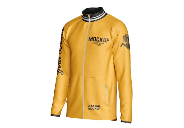 Langarm-Trainingsjacke Mockup