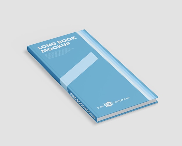 LANGE BUCH-MOCKUP-PSD-VORLAGE