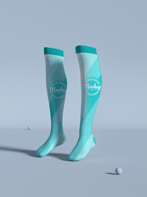 lange Sportsocken Mockup