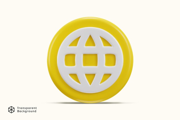 language icon 3d render vector illustration