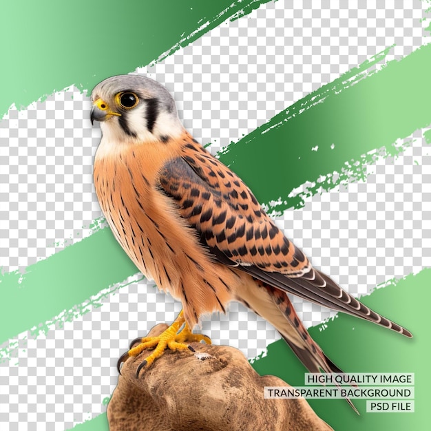 PSD lanner falcon png fundo transparente