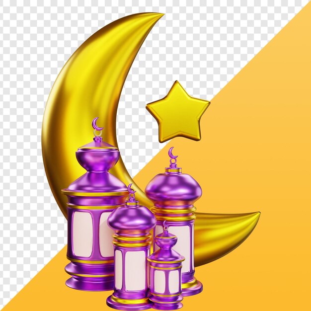 Lanterna della luna festiva del Ramadan