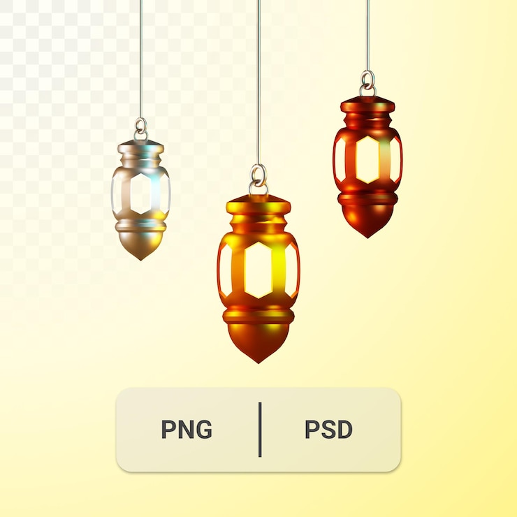 PSD lanterna in bronzo argento oro 3d