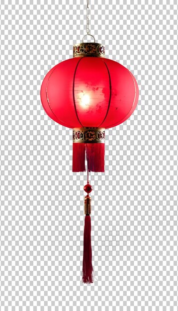 PSD lanterna vermelha chinesa com ornamento em fundo de prosa ano novo tradicional asiático