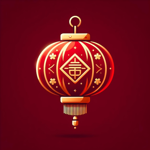 Lanterne De La Nouvelle Année Chinoise Ai Généré