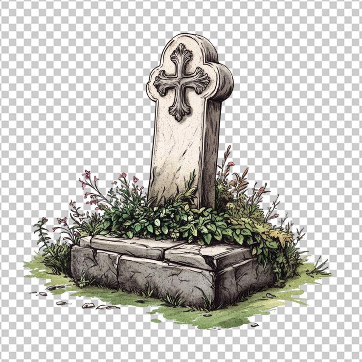 PSD lapide helloween isolato 3d