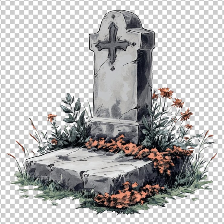 PSD lapide helloween isolato 3d