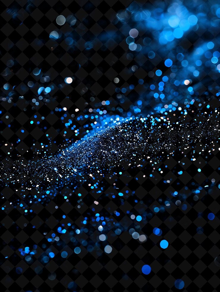 PSD lapis lazuli dust stars com azul profundo brilhante dust star pat magic neon cor em fundo escuro