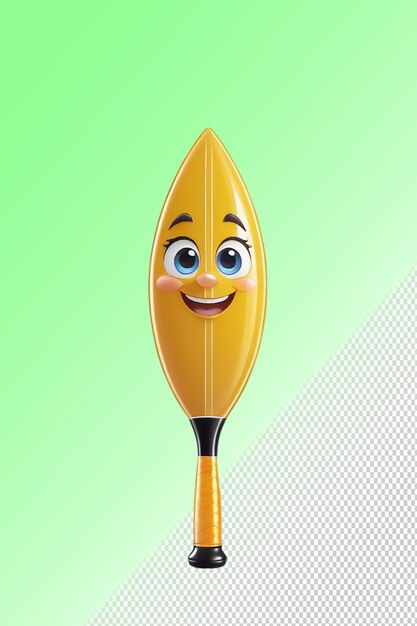 PSD un lápiz amarillo con una cara sonriente en él