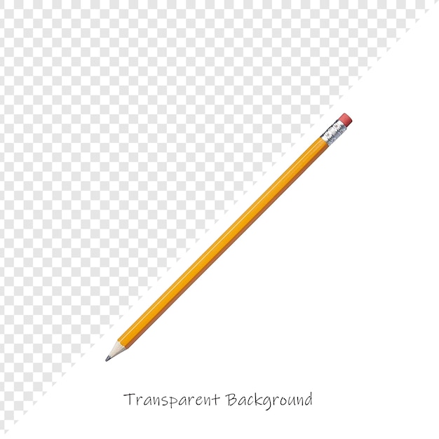 Lápiz amarillo con la palabra transparente en él